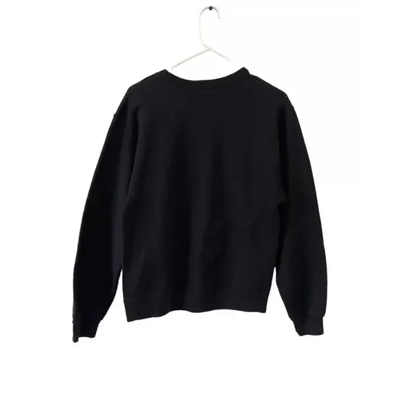 Holiday Time Ugly Christmas Men's Sweater Santa Claws Black Crewneck Size Small - Picture 3 of 7